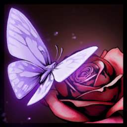 Violet Butterflies Animated