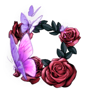 Violet Butterflies Animated Border