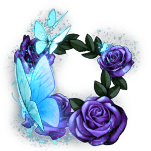 Blue Butterflies Animated Border